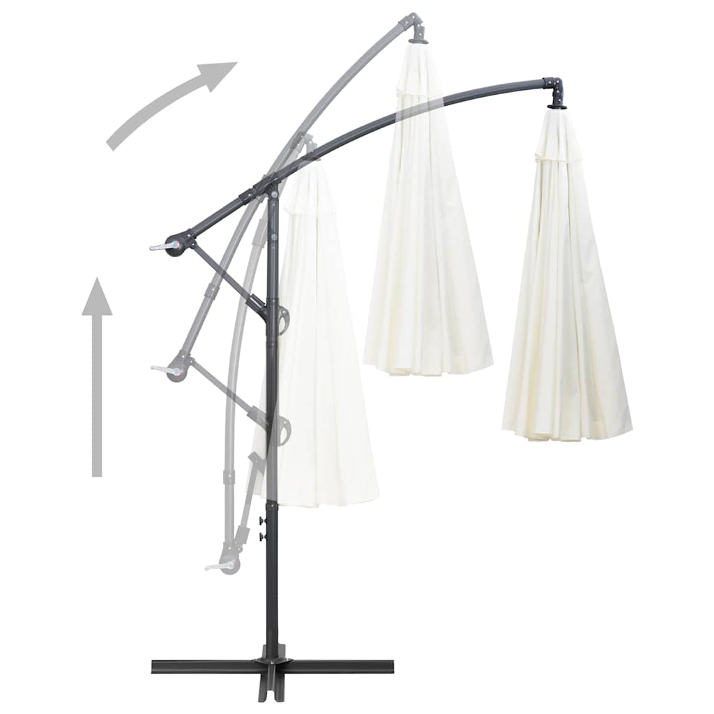Parasol | Sand white | Aluminium, Polyester | 3 m diameter
