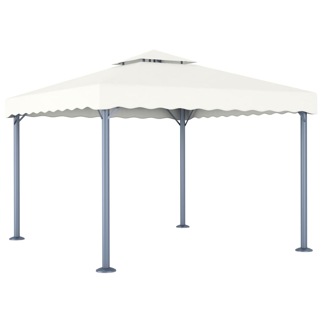 vidaXL Gazebo 300x300 cm Cream Aluminium