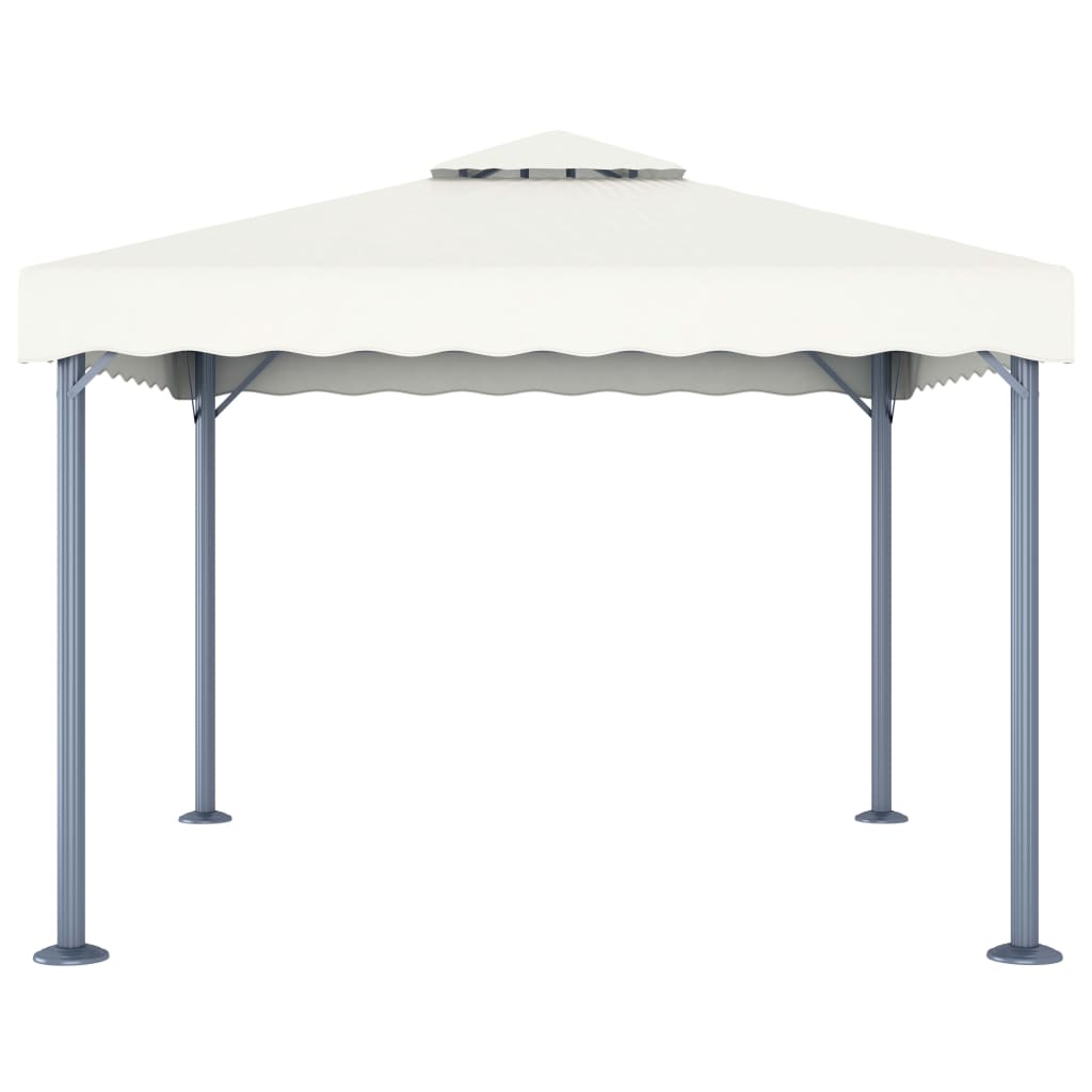 vidaXL Gazebo 300x300 cm Cream Aluminium