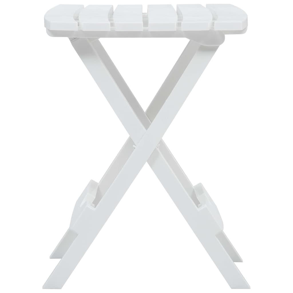 47690 vidaXL Folding Garden Table 44,5x38,5x50 cm White
