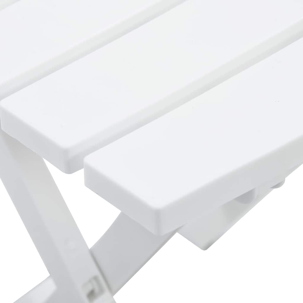 47690 vidaXL Folding Garden Table 44,5x38,5x50 cm White