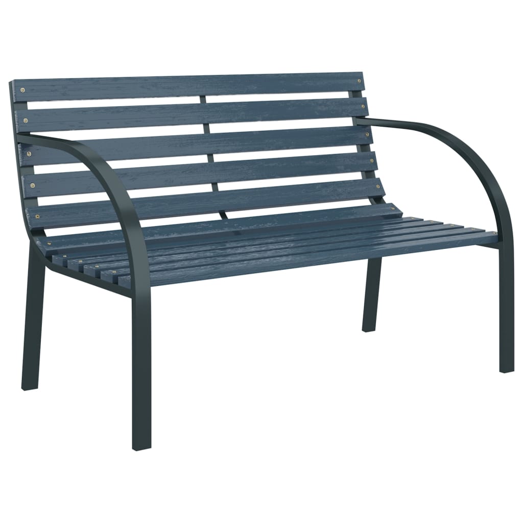 vidaXL Garden Bench 120 cm Grey Wood