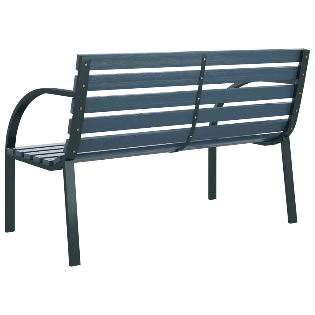 vidaXL Garden Bench 120 cm Grey Wood