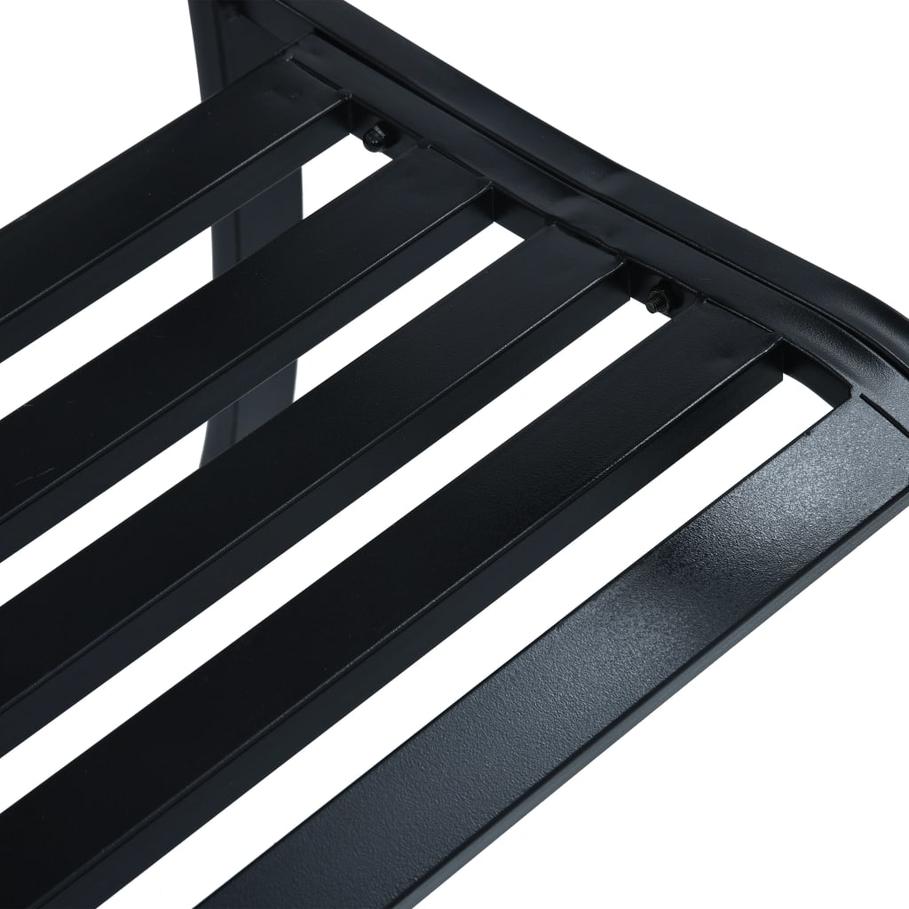 Garden Bench | Black | Steel | Standard | Durable | Garden Bench
