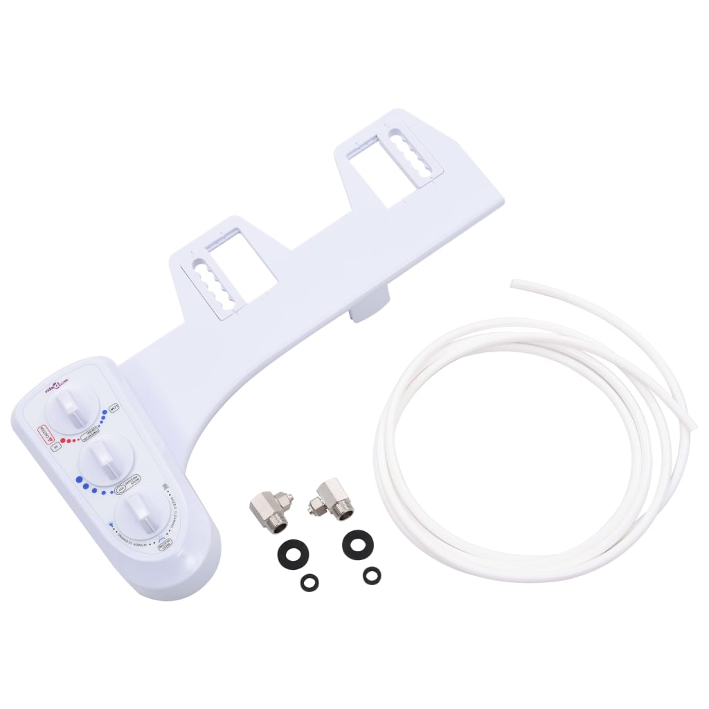 Bidet Toilet Seat Attachment Hot Cold Water Dual Nozzles