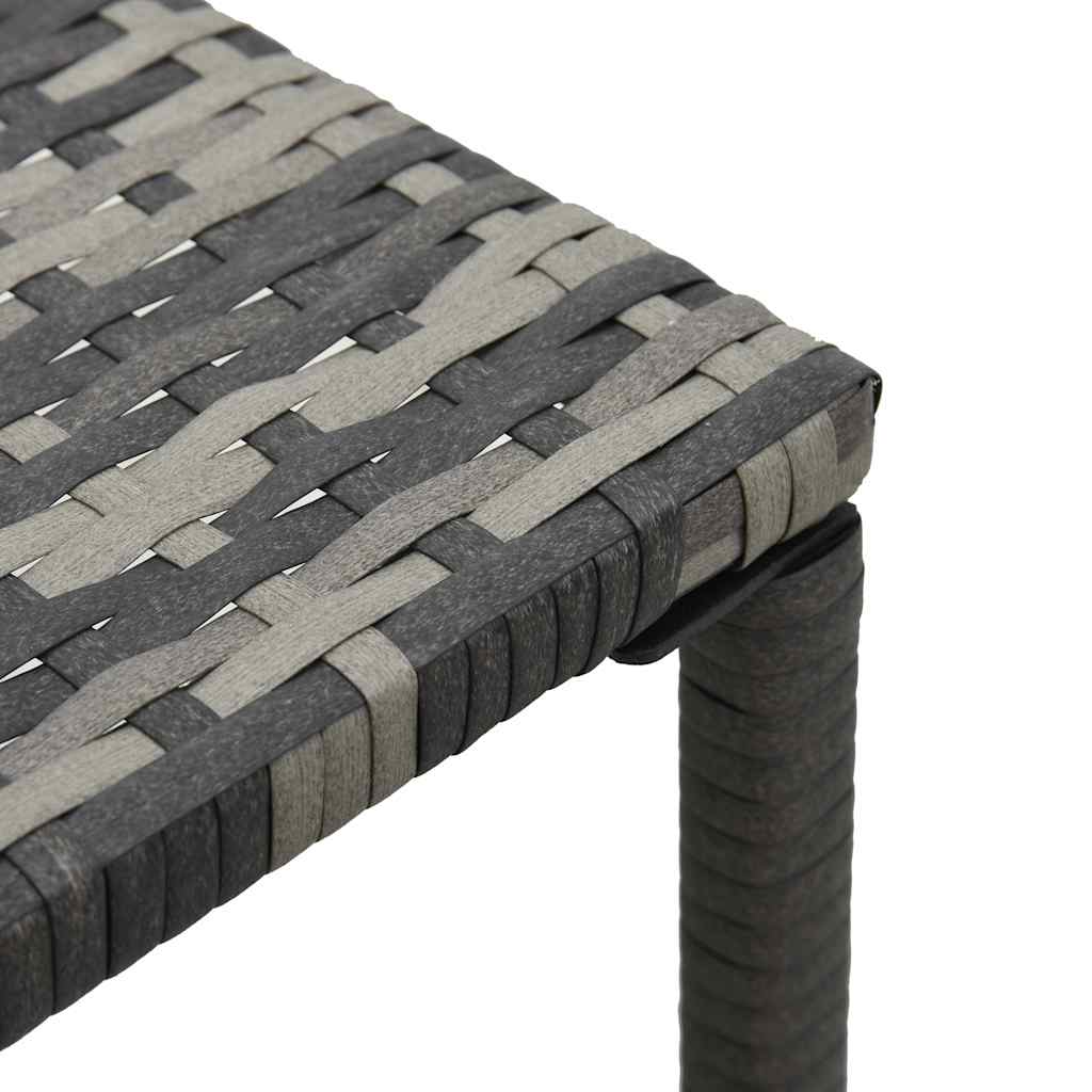 Sun Lounger | Anthracite and Grey | PE Rattan and Powder-Coated Steel