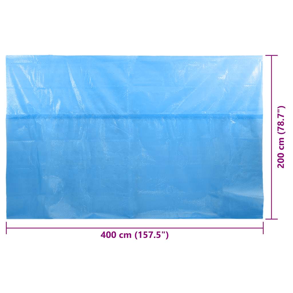 Pool Cover Blue 400x200 cm PE