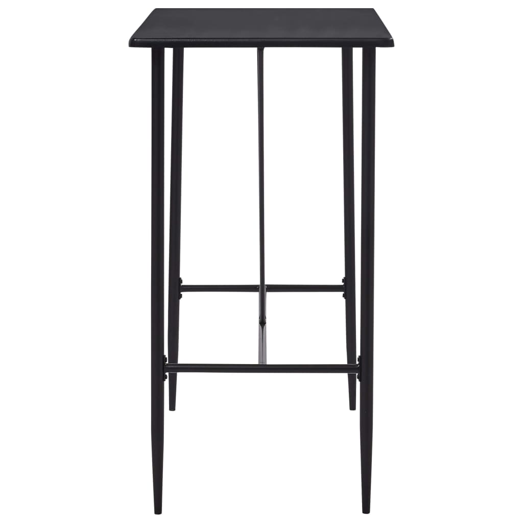 vidaXL Bar Table Black 120x60x110 cm MDF