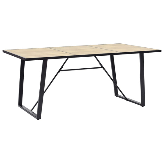 vidaXL Dining Table Oak 200x100x75 cm MDF