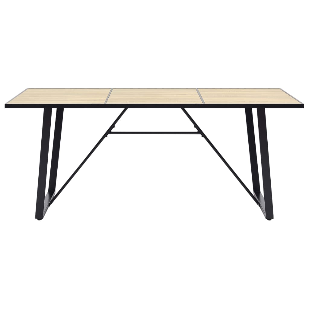 Dining Table Oak 200x100x75 cm MDF