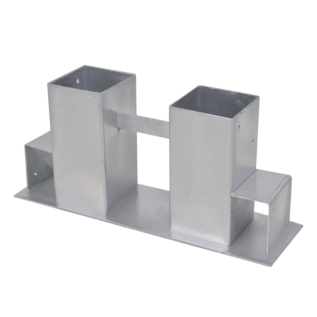 Firewood Stacking Aids 8 pcs Steel Silver