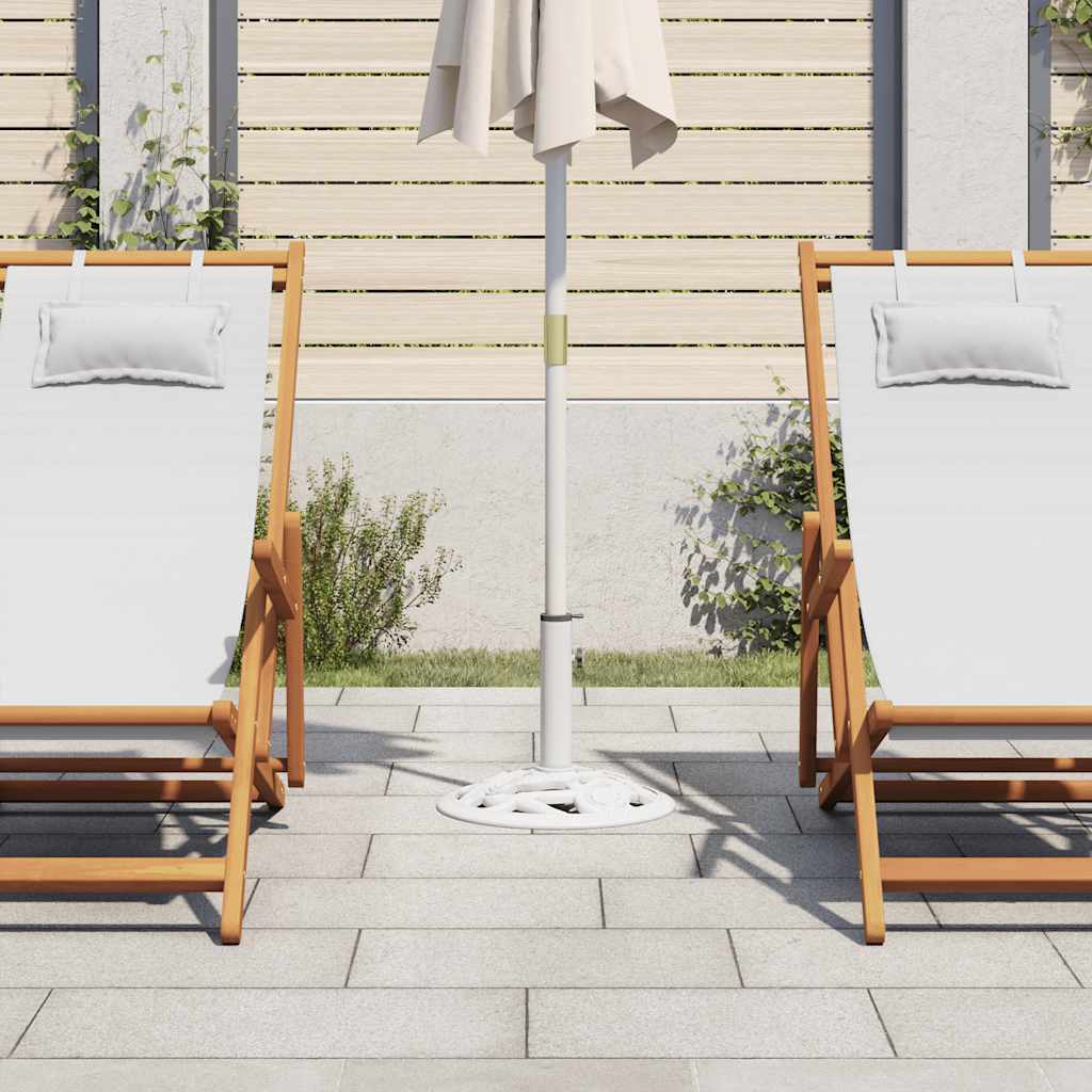 Umbrella Base White 9 kg 40 cm Cast Iron