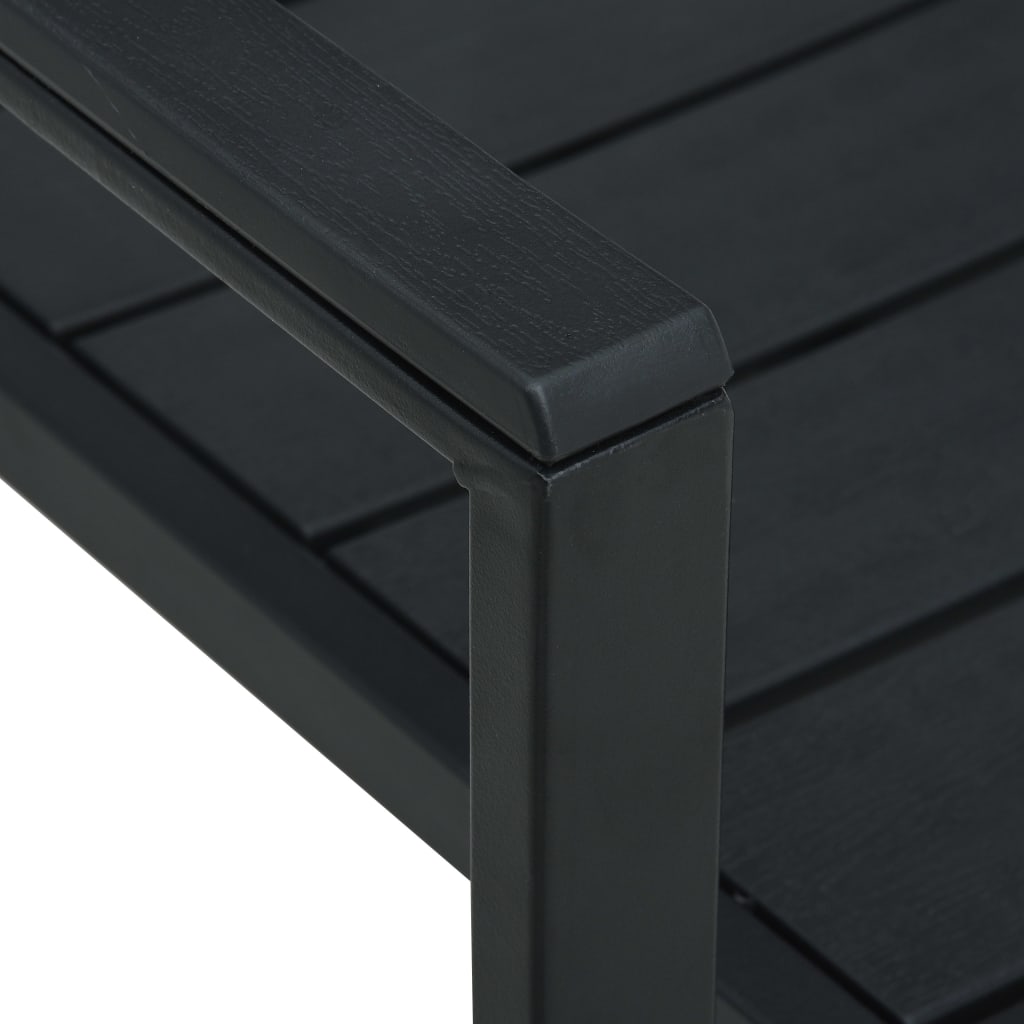 Garden Chair | Set of 2 | Black | HDPE | Standard | Durable