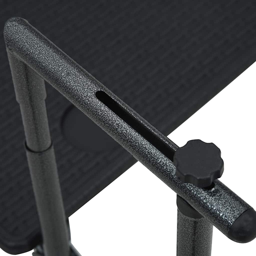 47894 vidaXL Hanging Balcony Table Black 60x64x83,5 cm Plastic Rattan Look