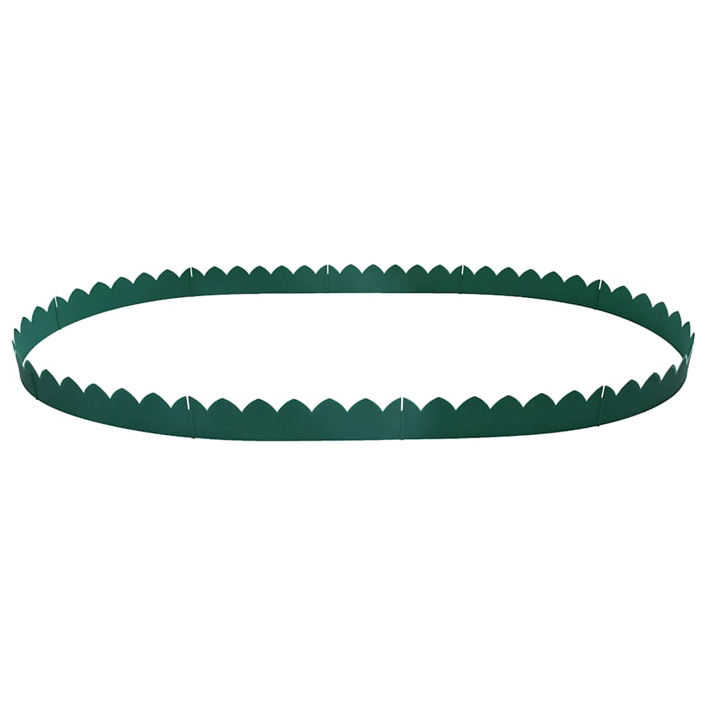Lawn Edgings 10 pcs Green 65x15 cm PP