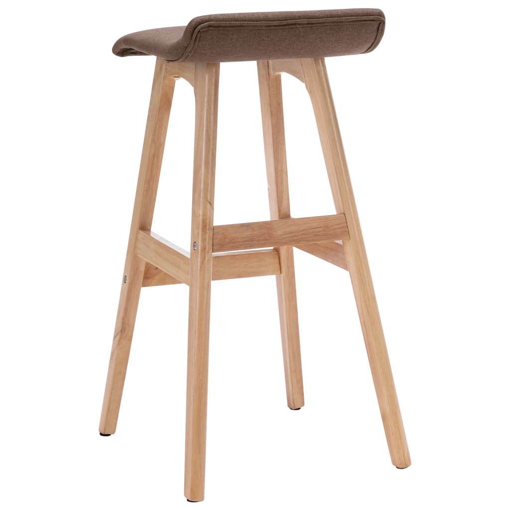vidaXL Bar Stool Taupe Fabric