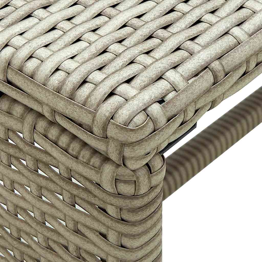 46395 vidaXL Coffee Table Beige 70x40x38 cm Poly Rattan