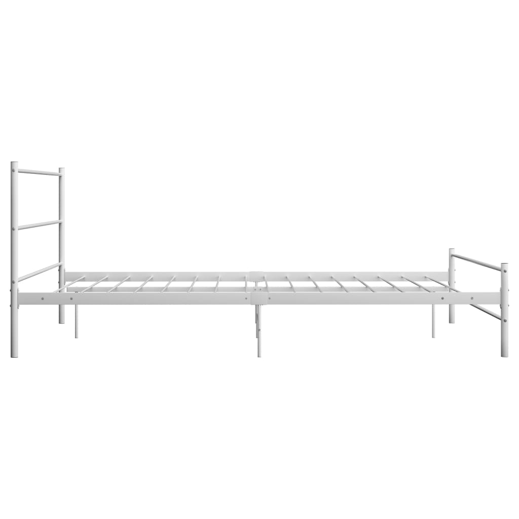 Bed Frame | White | Metal | Double | Durable | Bed Frame | Rectangular