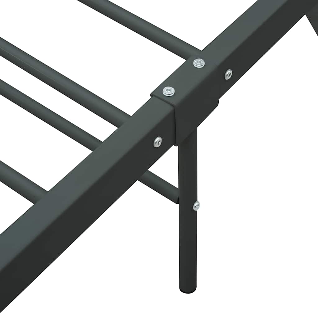 Bed Frame | Grey | Metal | Double | Durable | Bed Frame | Rectangular