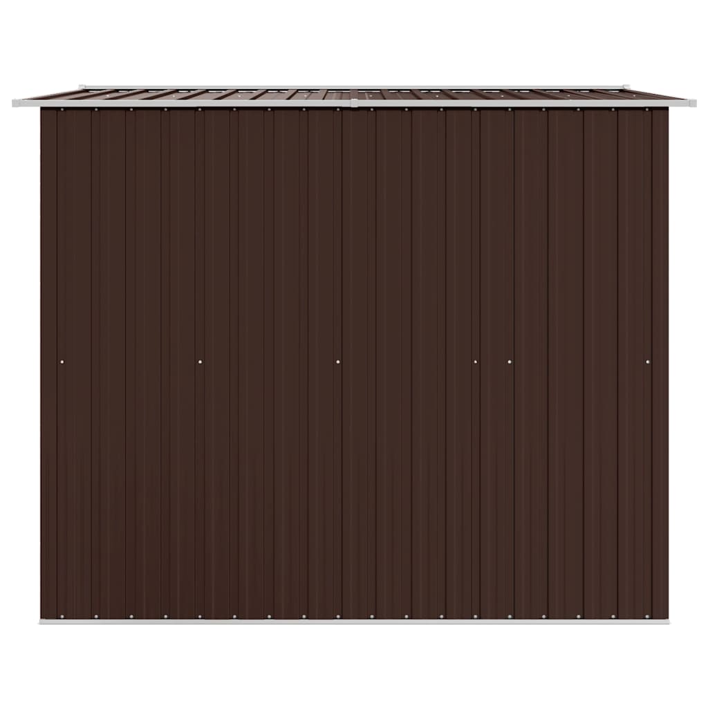 Garden Storage Shed Brown 257x205x178 cm Steel