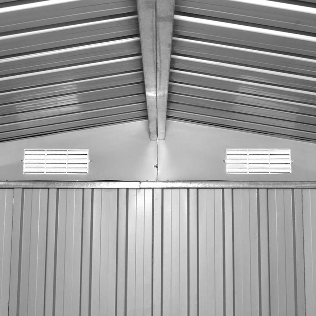 Garden Storage Shed Brown 257x205x178 cm Steel