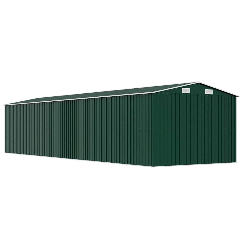 Garden Shed Green 257x779x181 cm Galvanised steel