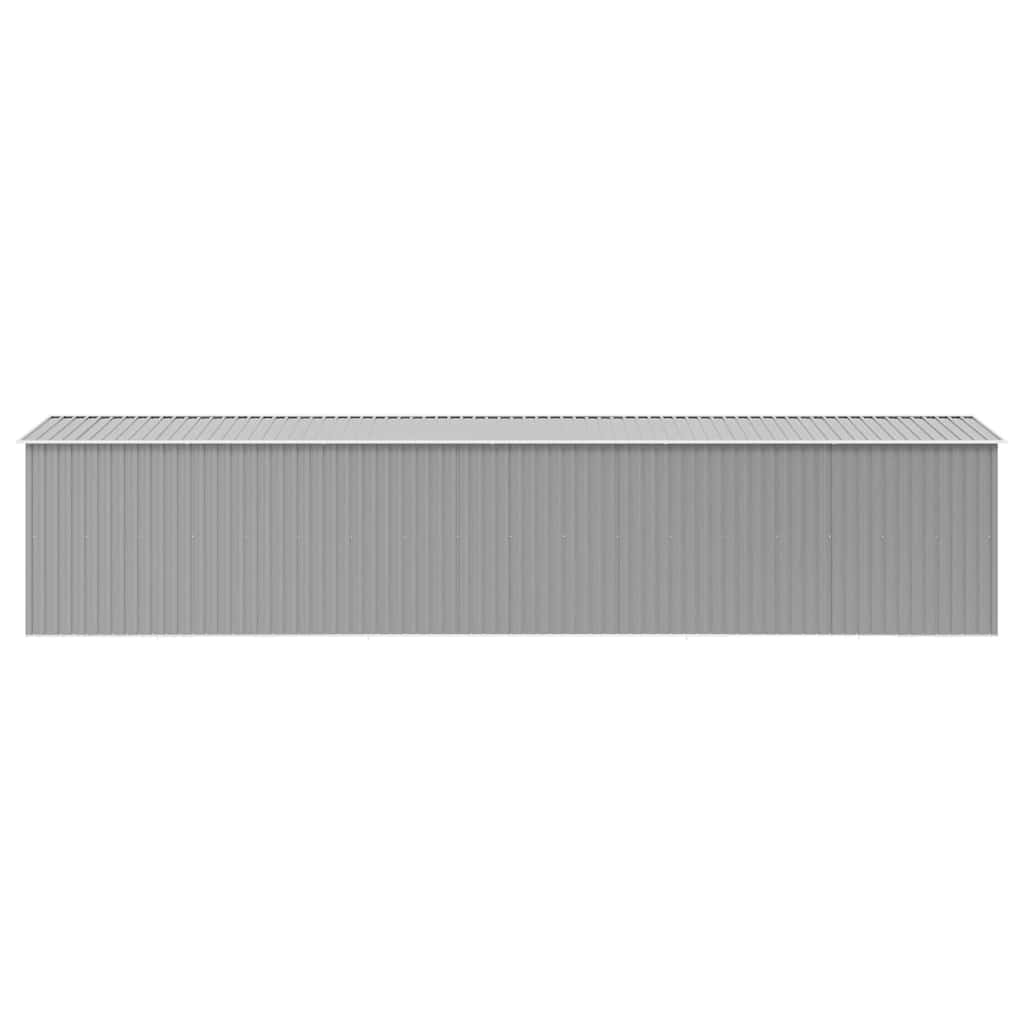 Garden Shed Grey 257x779x181 cm Galvanised steel