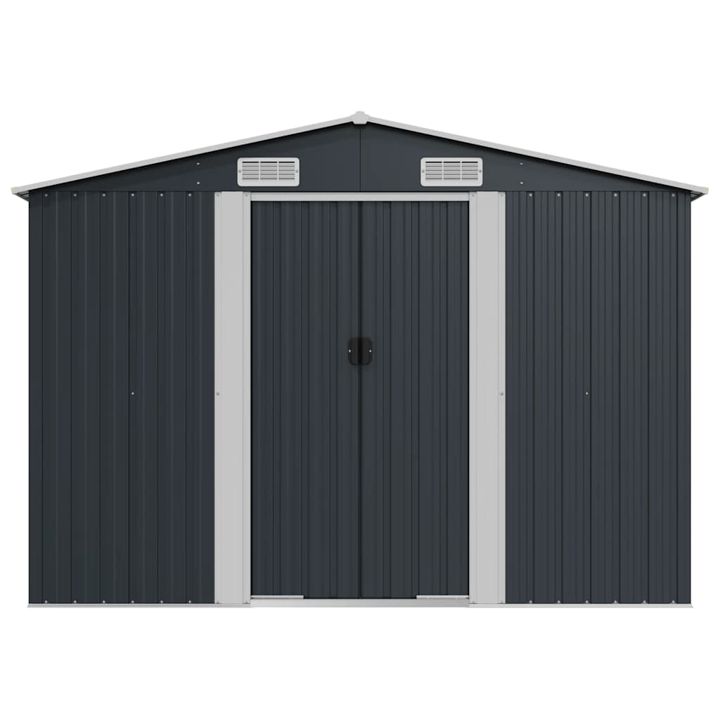 Garden Shed Anthracite 257x779x181 cm Galvanised steel