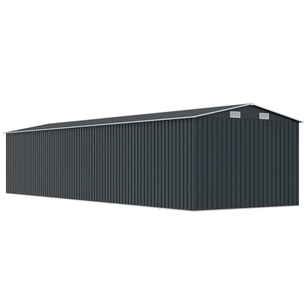 Garden Shed Anthracite 257x779x181 cm Galvanised steel