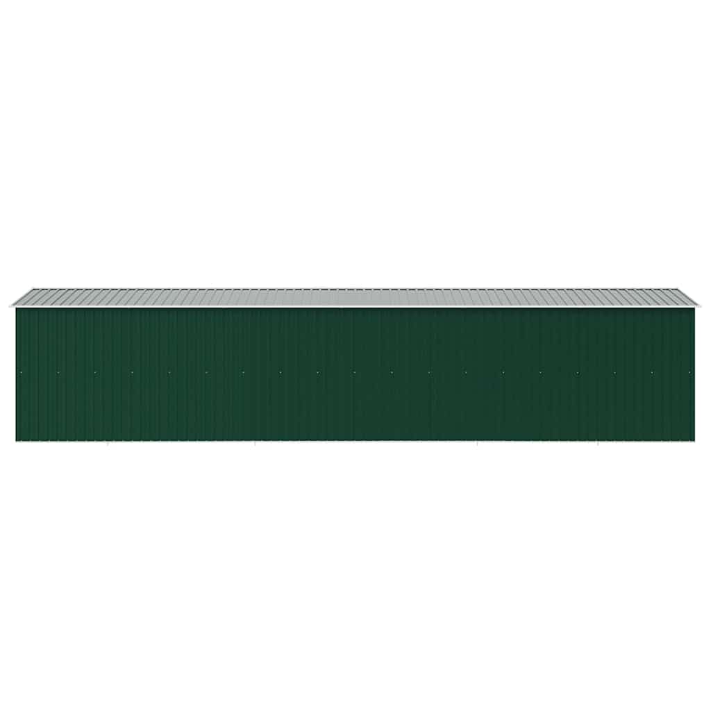Garden Shed Green 257x990x181 cm Galvanised steel