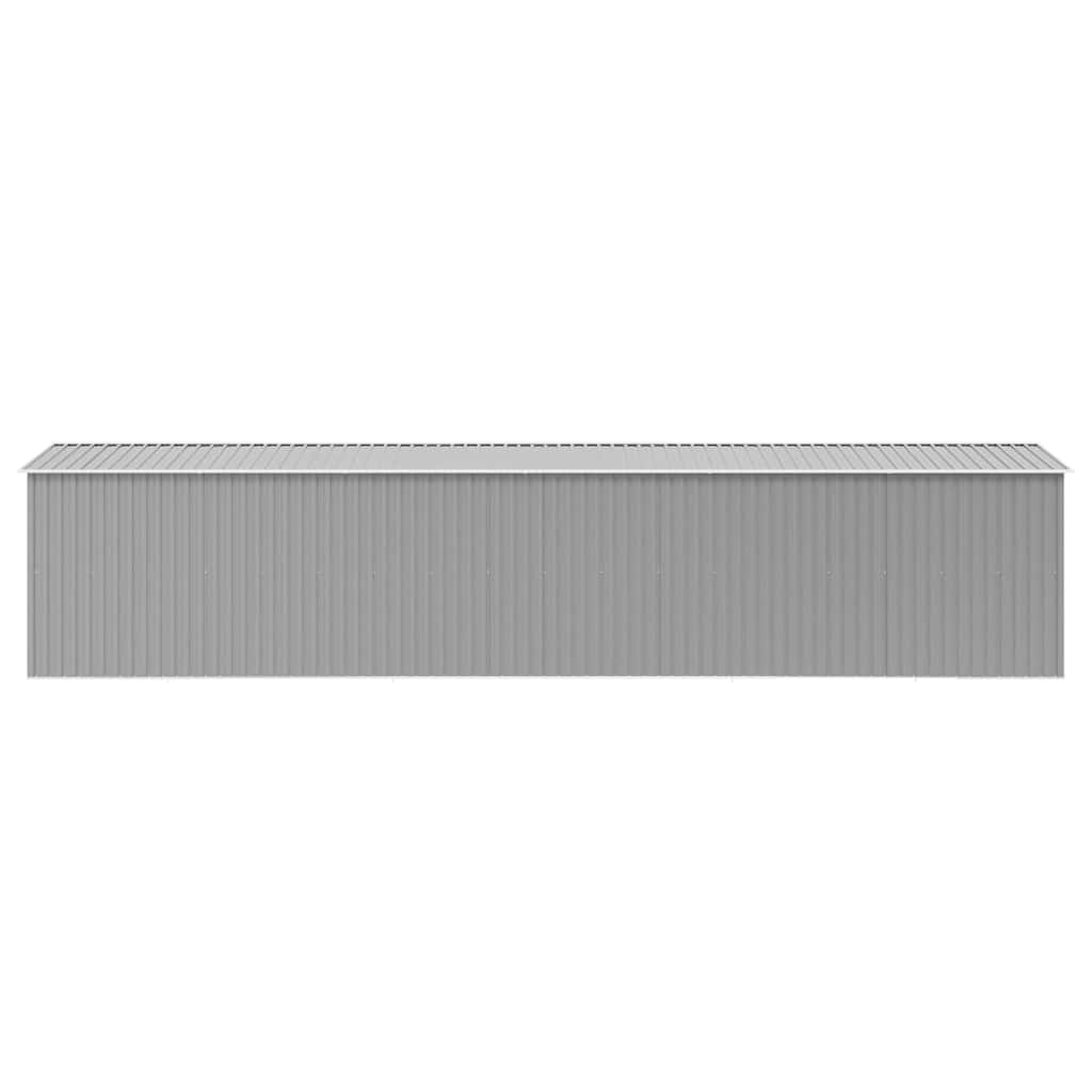 Garden Shed Grey 257x990x181 cm Galvanised steel