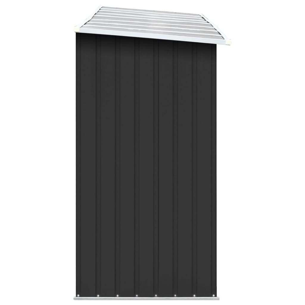 vidaXL Garden Log Storage Shed Galvanised Steel 330x84x152 cm Anthracite