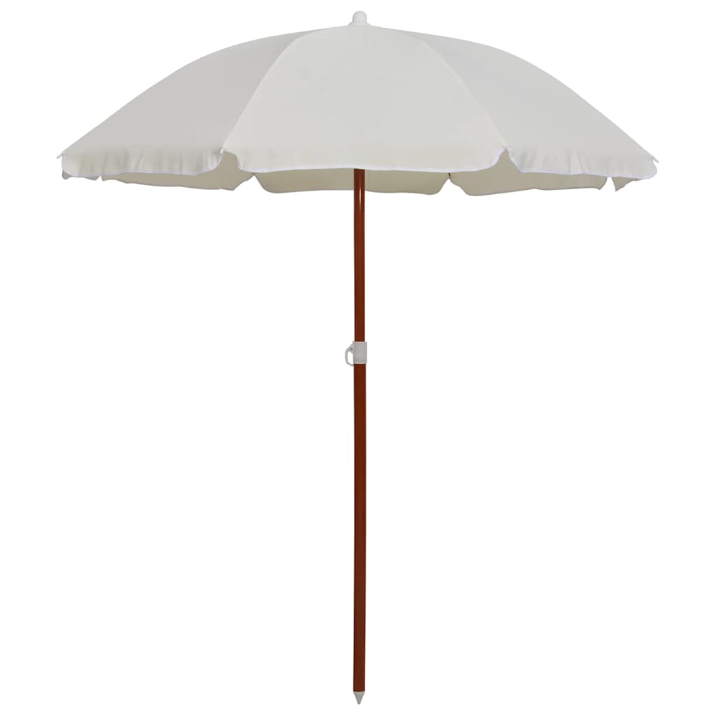 Garden Parasol | Sand | Polyester, Steel | Medium | Collapsible