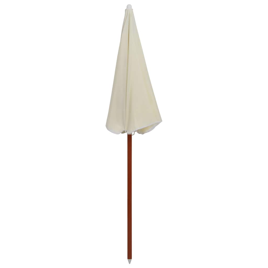 Garden Parasol | Sand | Polyester, Steel | Medium | Collapsible
