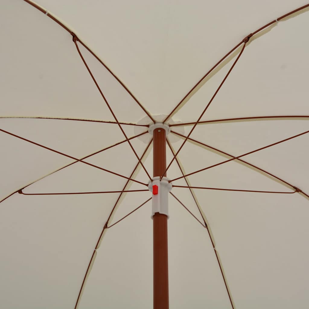 Garden Parasol | Sand | Polyester, Steel | Medium | Collapsible