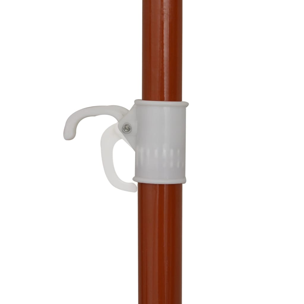 Garden Parasol with Steel Pole 300 cm Taupe
