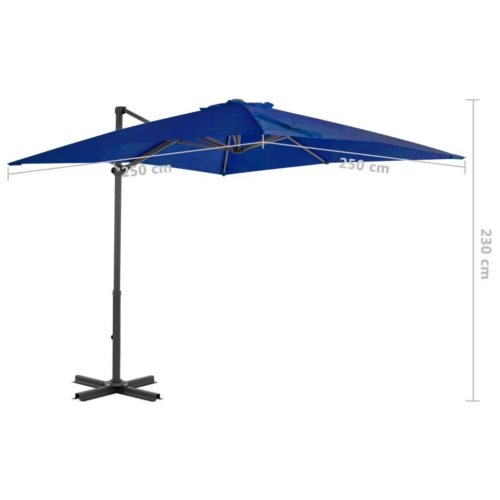 Cantilever Garden Parasol | Azure blue