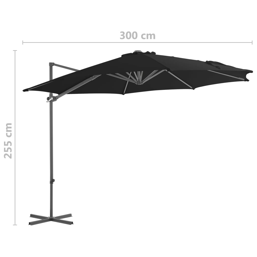 Cantilever Garden Parasol | Black