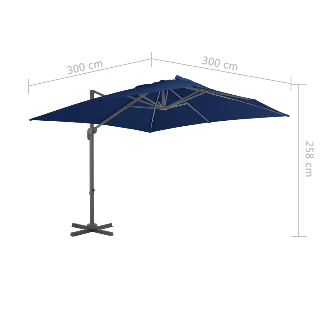 Cantilever Garden Parasol | Azure blue