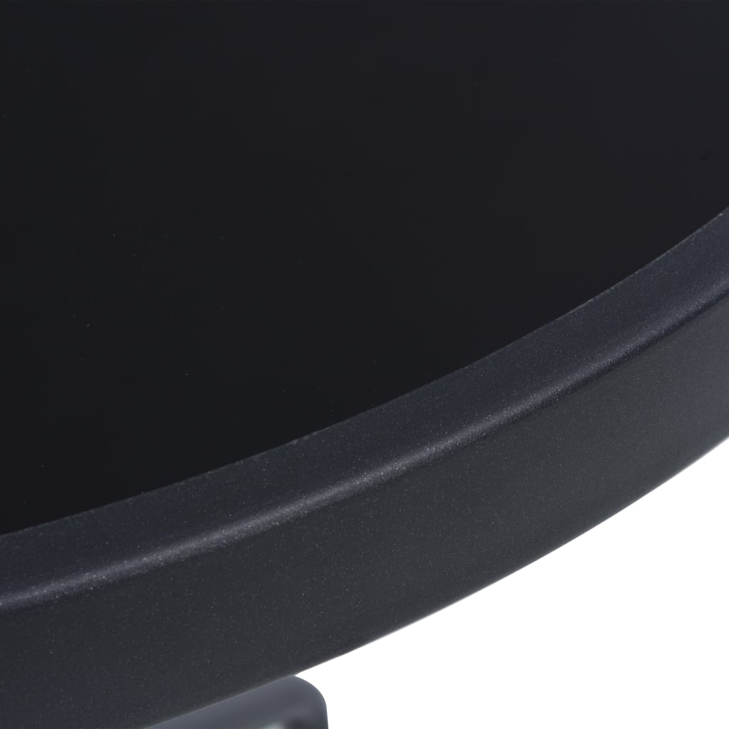 Garden Table | Black | Powder coated steel | 80 cm |  Durable