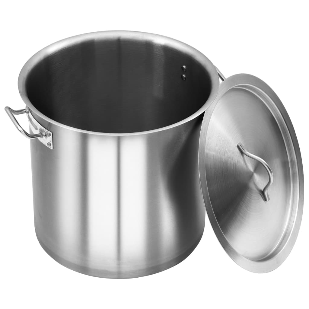 vidaXL Stock Pot 35 L 36x36 cm Stainless Steel