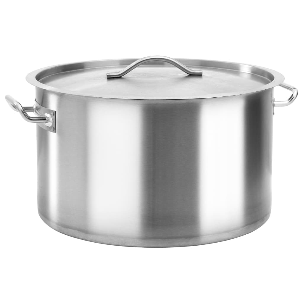 vidaXL Stock Pot 58 L 50x30 cm Stainless Steel