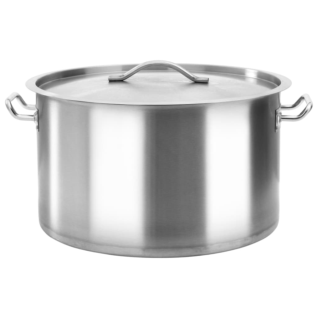 vidaXL Stock Pot 58 L 50x30 cm Stainless Steel