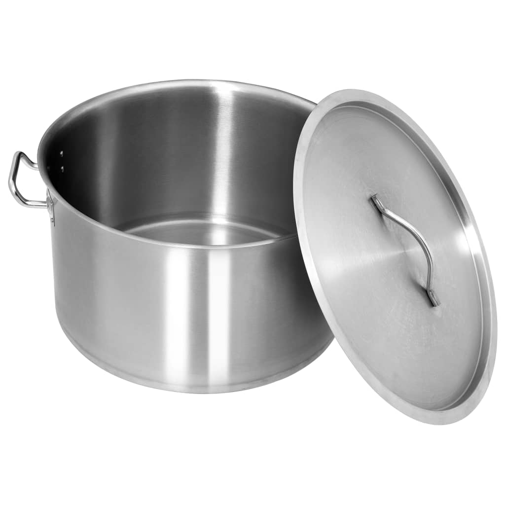 vidaXL Stock Pot 58 L 50x30 cm Stainless Steel