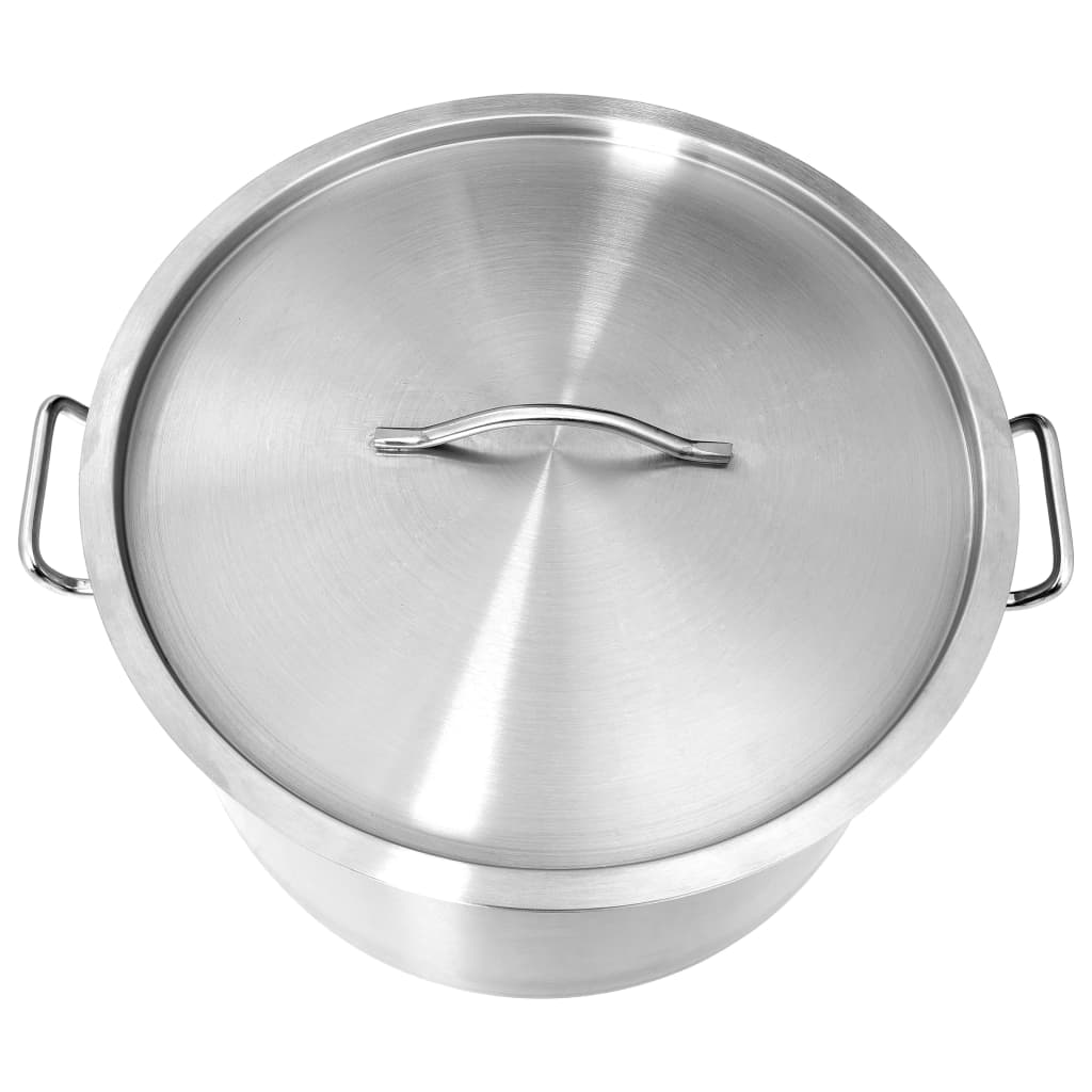 vidaXL Stock Pot 58 L 50x30 cm Stainless Steel