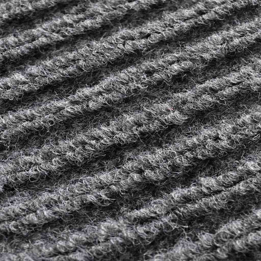 PVC Door Mats 4 pcs Grey 90x60 cm