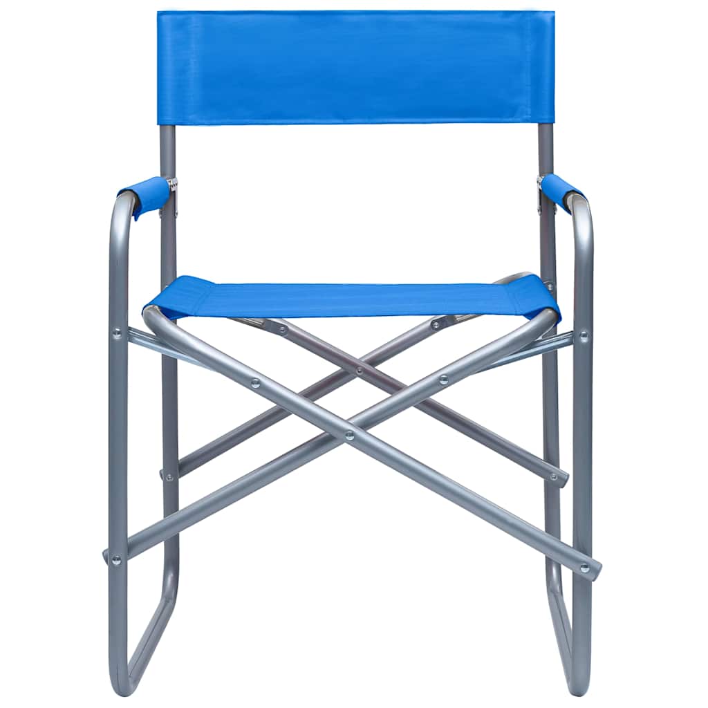 Director's Chair | Set of 2 | Steel blue | Steel, 100% polyester | Medium