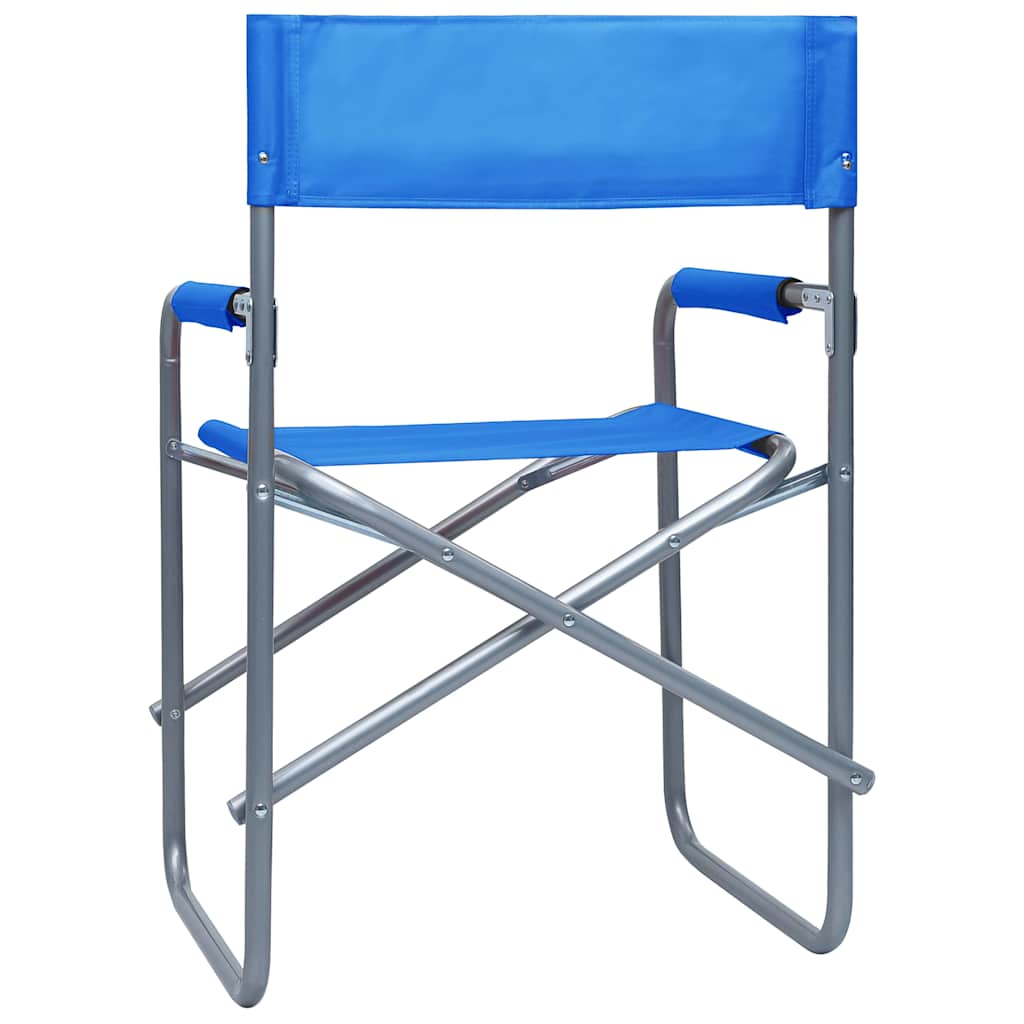 Director's Chair | Set of 2 | Steel blue | Steel, 100% polyester | Medium