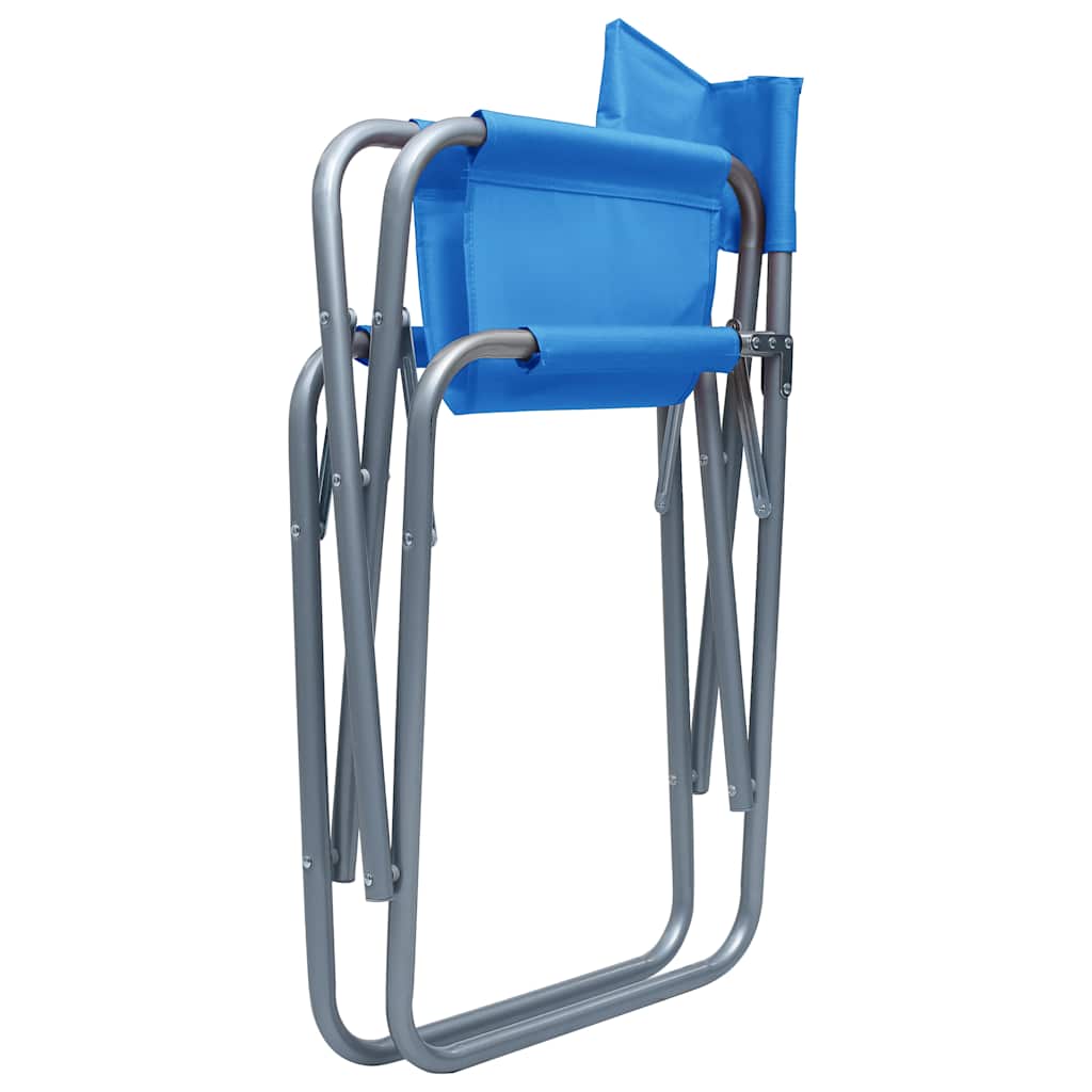 Director's Chair | Set of 2 | Steel blue | Steel, 100% polyester | Medium