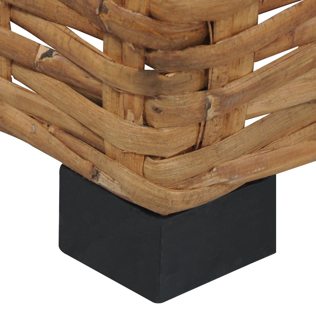 Coffee Table | Natural Rattan Brown and Black